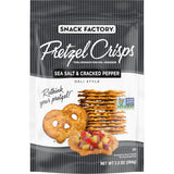 Snack Factory Pretzel Crisps – Office Desk Drawer Snack for Focused Workdays, Resealable 7.2 oz Non-GMO Bag