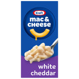 Kraft White Cheddar Mac & Cheese Shells – Simple Pantry Staple for Clutter-Free Kitchens, 7.3 oz