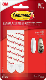 Command Mounting Refill Strips, Large – Living Room Gallery Wall Refresh, Damage-Free Picture Hanging for Framed Art