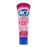 ACT Kids Anticavity Toothpaste – Kid Friendly Bubble Gum Paste for Children's Bedtime and Morning Brushing Routine