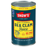 Snow's All Natural Clam Juice, 8 fl oz Bottle - Wellness Pantry Essential for Low-Carb Mediterranean Cooking