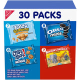 Nabisco Team Favorites Snack Variety – Kid-Safe Single-Serve Packs for Lunchboxes and After-School Treats, OREO Mini, CHIPS AHOY! Mini, Teddy Grahams & Animal Crackers, 30 Count