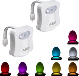 Ailun Toilet Night Light 2-Pack – Motion Activated LED for Kids Bathroom, Safe Soft Glow for Nighttime Potty Trips