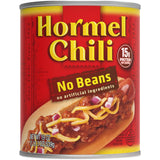 Hormel Chili No Beans – Cleaner-Label Pantry Protein with No Preservatives, 19 oz Can
