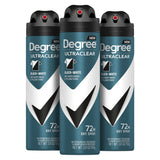Degree Men Black + White Dry Spray Antiperspirant 3.8 oz (Pack of 3) – Clean-Label Sweat Protection for the Intentional Dresser