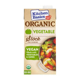 Kitchen Basics Organic Vegetable Stock – Gluten-Free, No-MSG Broth for Wellness-Focused Meal Prep, 32 oz