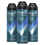 Degree Men Cool Rush Dry Spray Antiperspirant 3-Pack – Practical Father's Day and Birthday Gift for Active Dads and Husbands