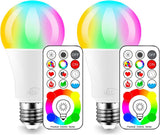ILC Color Changing LED Bulb – Living Room Mood Lighting Accent, Remote Controlled 120 Colors with Warm White