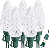 Brizled C9 Faceted Christmas Lights for Patio and Outdoor Dining, 66FT Connectable Waterproof String