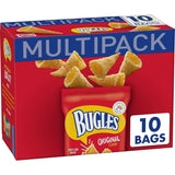 Bugles Original Corn Cone Snacks – Kid-Friendly Crunchy Lunchbox Side, 10 Count Multipack for School and Home