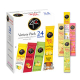 4C Drink Mix Singles – Guilt-Free Wellness Hydration, 4-Flavor Iced Tea Variety for Mindful Daily Routines