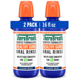 TheraBreath Healthy Gums Oral Rinse – Mindful Nightly Oral Care Ritual, Alcohol-Free Clean Mint for Bleeding Gums