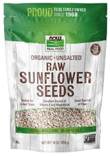 NOW Foods Organic Sunflower Seeds Hulled and Unsalted – Vitamin E Rich Plant Protein Snack for Clean Eating and Wellness Routines