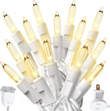 PREXTEX 10 Ft Warm White String Lights for Living Room Christmas Tree and Cozy Bedroom Decor, 50 Count Incandescent
