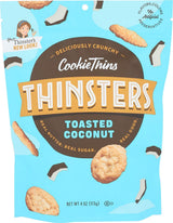 Thinsters Toasted Coconut Cookie Thins – Kid-Friendly Pantry Cookie with Real Butter, 4 oz Pouch