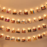 AOSTAR Photo Clip Fairy Lights – Thoughtful Birthday Gift for Her, Cozy Bedroom String Lights with 20 LED Clips