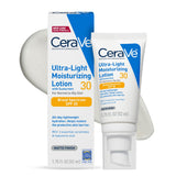 CeraVe Ultra-Light Moisturizing Lotion SPF 30 – Allergy-Tested, Fragrance-Free Daily UV Defense