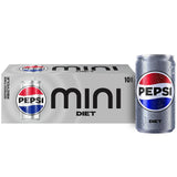 Pepsi Mini Cans Variety Pack, 7.5oz (10 Pack) – Perfect Single-Serve Soda for Kids Lunch