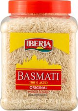 Iberia Basmati Rice Jar – Thoughtful Housewarming and Holiday Gift for Home Cooks, 2 lb Extra Long Grain