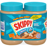 SKIPPY Creamy Peanut Butter – Practical Hostess Gift for New Homeowners, Bulk 2 Pack 40 oz