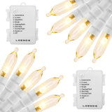 Aurora Glow Battery String Lights – Cozy Living Room Accent, 8 Mode Warm White Twinkle