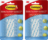 Command Clear Decorating Clips for Living Room – Damage-Free String Light and Garland Hangers