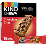KIND Granola Chewy Bar Chocolate Chip – Grab-and-Go Breakfast Snack for Busy School Mornings, 10 Bars