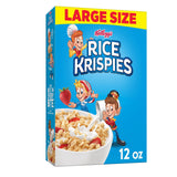 Kellogg's Rice Krispies Cereal – Heart-Smart Pantry Staple for Mindful Mornings, Giant 24oz Box