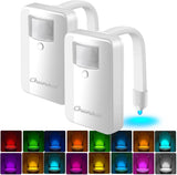 LuminoBowl Toilet Night Light – Motion Activated LED for Kids Bathroom, 16 Color Carousel Glow