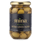 Mina Pitted Green Olives – Portable Snack Jar for Road Trip Coolers and Picnic Baskets