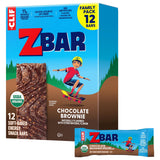 CLIF Kid Zbar Chocolate Brownie Snack Bars – Soft-Baked Lunchbox Treat for School-Age Kids, 12 Pack