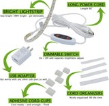 Madam Sew LED Sewing Machine Light Strip – Eye-Friendly Blue and Purple Light for Strain-Free Crafting Sessions