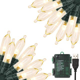Festive Lights USB or Battery String Lights with Timer and Memory Function, Thoughtful Birthday Gift for Her and Mom, Waterproof Indoor Outdoor Holiday Decor