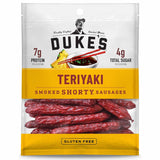 Duke's Pork Teriyaki Smoked Shorty Sausages – Gluten-Free After-School Snack Kids Love, 5 oz