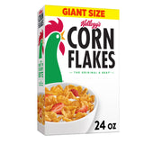 Kellogg's Corn Flakes Cereal – No-Prep Breakfast for Busy Professionals, Giant 24oz Box