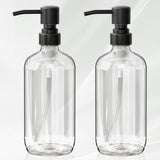 AmazerBath Glass Hand Soap Dispenser – Spa Style Bath Accessory for Wind-Down Self Care Routines