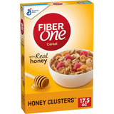 Fiber One Honey Clusters Cereal – Gut Health Breakfast Choice, Honey-Sweetened Whole Grain for Mindful Mornings