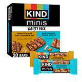 KIND Mini Snack Bars – Pre-Workout Gym Bag Fuel, Individually Wrapped Almond Snack Variety