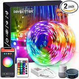 DAYBETTER Smart WiFi LED Strip Lights – Cozy Bedroom Aesthetic & Living Room Ambiance, Tuya App Color Changing
