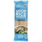 LOTUS FOODS Organic Brown Udon Rice Noodles – Portable Pantry Noodle for Camping and Patio Dinners