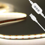 PAUTIX 5V COB LED Strip Light – USB Powered Home Office Bias Lighting for Reduced Eye Strain During Long Work Sessions