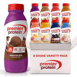 Premier Protein Shake Variety Pack – Thoughtful Wellness Gift for Health-Conscious Friends and Family, 8 Flavors