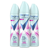 Degree Advanced Dry Spray Antiperspirant – 72-Hour All-Day Confidence for Busy Professionals, Sheer Powder 3.8 oz Pack of 3