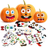 BainGsek 26 Pack Pumpkin Face Stickers – Fun Halloween Party Favor Gift for Kids, Classmates, and Party Guests