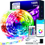 Lumiglow LED Strip Lights 300ft – Birthday Gift for Teen Girls and Boys with Music Sync RGB App Control