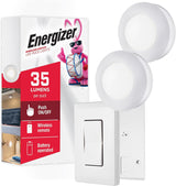 Energizer LED Puck Lights – Ambient Bedroom Decor Accent, Wall Switch Remote Control
