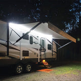 Auledio RV Awning Lights – 16.4ft Waterproof LED Strip for Campsite Canopy and Patio, 12V Motorhome Exterior Lighting