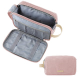 BAGSMART Canvas Dopp Kit – Business Travel Toiletry Organizer, Carry-On Ready Pouch