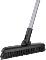 MR.SIGA Heavy Duty Grout Scrub Brush with Long Handle – Back-Saving Standing Scrubber for Bathroom Deep Cleaning
