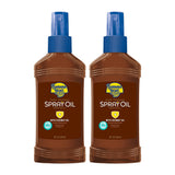 Banana Boat Deep Tanning Oil Spray SPF 4 – Oxybenzone Free Family Twin Pack for Beach Bag and Pool Bag